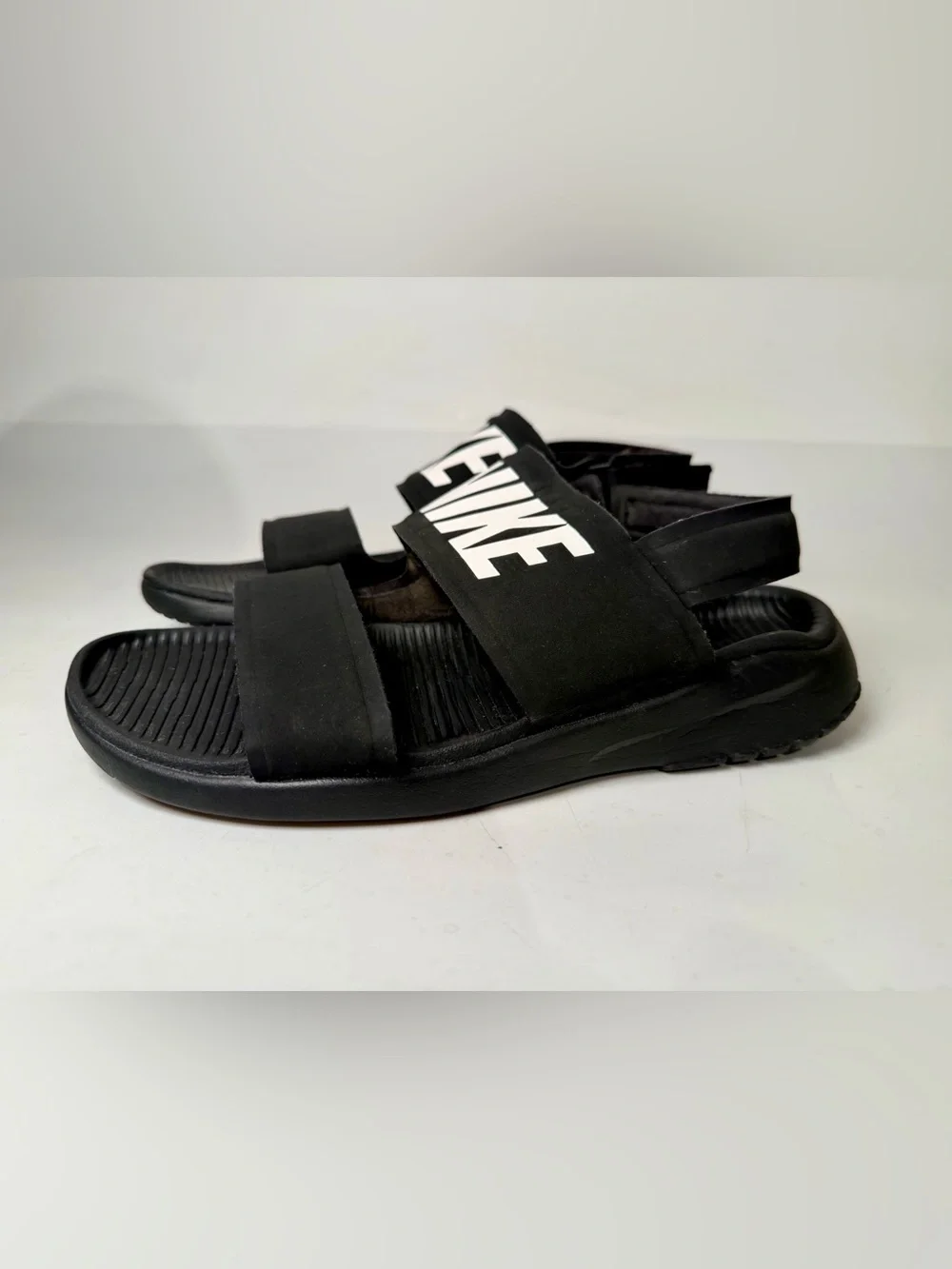 Nike Tanjun Sandal Black/White 882694-001 Women's Shoes Size 8
